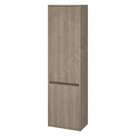 Cersanit Crea - Armoire haute 140x40x25 cm, 2 porte, charnières G/D, chêne S924-024