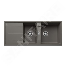 Blanco Metra 8 - Évier en silgranit, 1160x500 mm, gris 527303