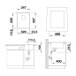 Blanco Subline 320 - Évier en silgranit, 347x427 mm, InFino, gris 527342