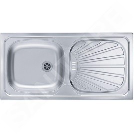 Alveus Basic - Évier 860x435 mm, inox 1008844
