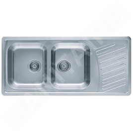 Alveus Elegant - Évier 1110x510 mm, inox 1009386
