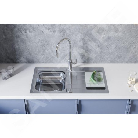 Alveus Accessoires - Planche à découper pour évier 335x215 mm, verre 1063063