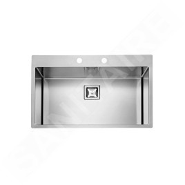 Alveus Stylux - Évier 790x510 mm, avec commande du vidage, inox 1084292