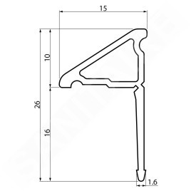 Polysan Accessoires - Joint contour de baignoire, 1950 mm, 2x, blanc 91020