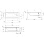 Duravit D-Code - Baignoire 1700x750 mm, blanc 700100000000000