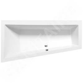 Polysan Baignoires - Baignoire asymétrique Andra L, 1700 x 900 x 450 mm, blanc 81111