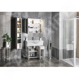 Aqualine Keramia Fresh - Meuble lavabo 752x740x347 mm, blanc 50082A