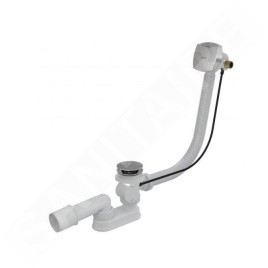 Alcadrain Garnitures de vidage - Kit vidange et trop-plein de baignoire avec remplissage, longueur 570 mm, métal A564KM1