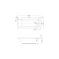 kielle Vega - Baignoire rectangulaire 170x75 cm, blanc 11118431