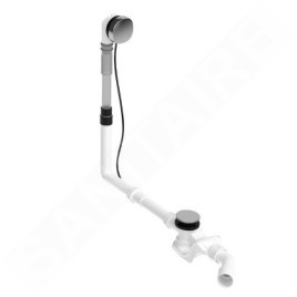 Duravit Accessoires - Garniture de vidage et de trop-plein pour baignoire, bowden, chrome 792206000001000