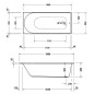 Duravit D-Neo - Baignoire 1800x800 mm, blanc 700475000000000