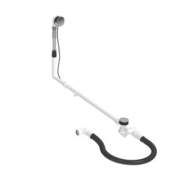 Duravit Accessoires - Garniture de vidage et de trop-plein pour baignoire, bowden, chrome 792210000001000