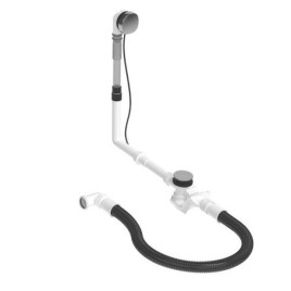Duravit Accessoires - Garniture de vidage et de trop-plein pour baignoire, bowden, chrome 792204000001000