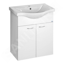 Aqualine Keramia Fresh - Meuble lavabo 606x740x337 mm, blanc 50063A