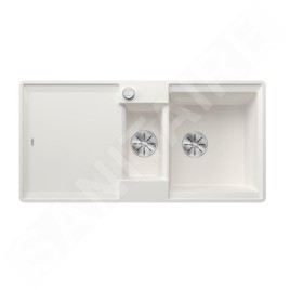 Blanco Adira - Évier en silgranit, 99x49 mm, avec commande excentrique et accessoires, InFino, blanc 527613