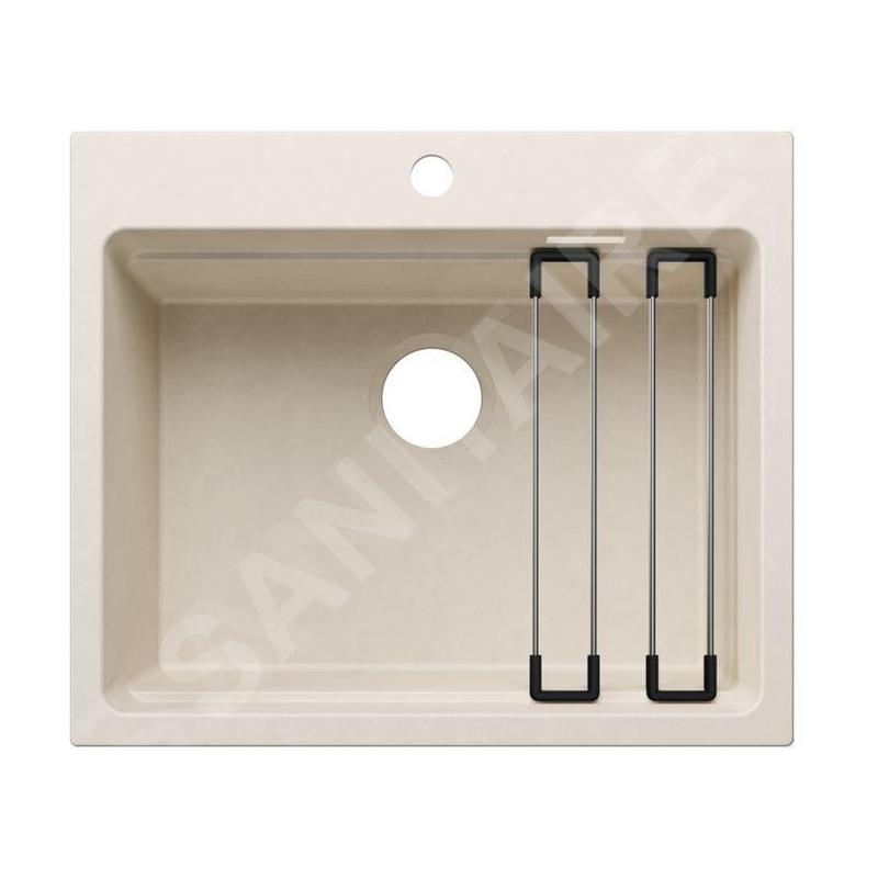 Blanco Etagon 6 - Évier en silgranit 60x51 mm, avec accessoires, blanc soft 527748