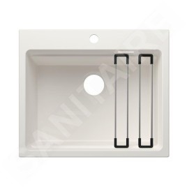 Blanco Etagon 6 - Évier en silgranit 60x51 mm, avec accessoires, blanc 527751