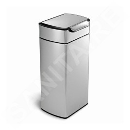 Simplehuman Poubelles - Poubelle 30 l, Touch-bar, inox brossé CW2015