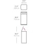 Simplehuman Poubelles - Poubelle 30 l, Touch-bar, inox brossé CW2015