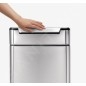 Simplehuman Poubelles - Poubelle 30 l, Touch-bar, inox brossé CW2015