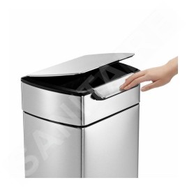 Simplehuman Poubelles - Poubelle 30 l, Touch-bar, inox brossé CW2015