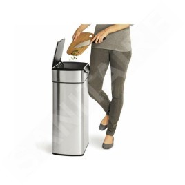 Simplehuman Poubelles - Poubelle 30 l, Touch-bar, inox brossé CW2015