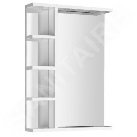 Aqualine Zoja - Miroir avec éclairage LED 500x700x120 mm, blanc KO355