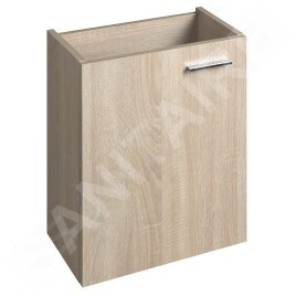 Aqualine Zoja - Meuble lavabo suspendu 395x500x220 mm, chêne platine 51049DP
