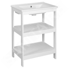 Aqualine Etide - Meuble lavabo 615x850x440 mm, blanc mat ET610