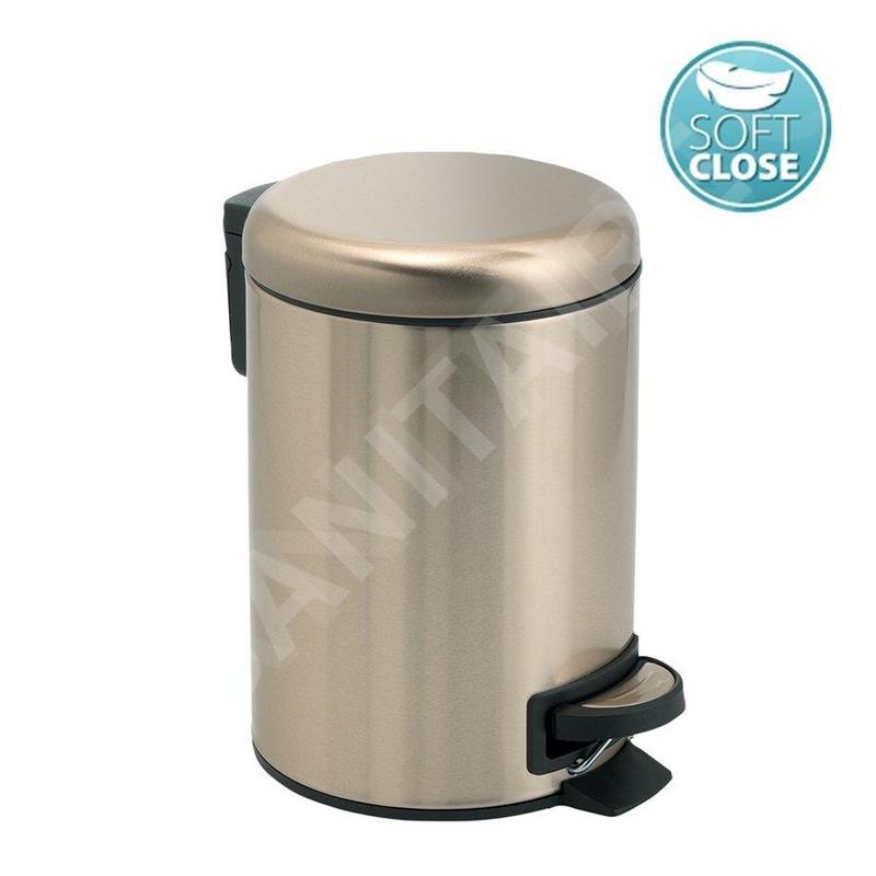 Sapho Accessoires de salle de bains Gedy - Poubelle 5 l, SoftClose, or mat 330987