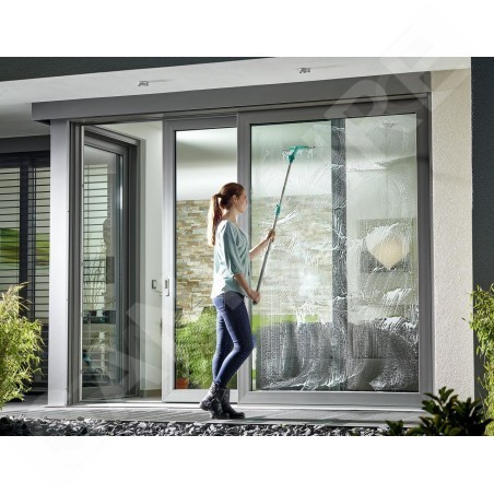 Leifheit Nettoyage - Raclette à vitre Window Slider avec manche télescopique 145-415 cm 51426