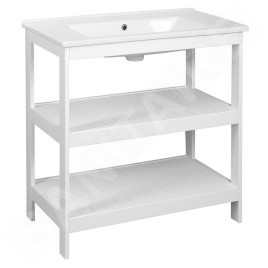 Aqualine Etide - Meuble lavabo 815x850x440 mm, blanc mat ET830