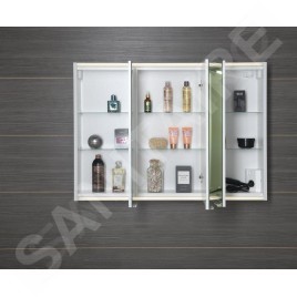 Sapho Batu - Armoire miroir 1000x780x150 mm, avec éclairage LED, blanc 1141130