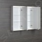 Sapho Batu - Armoire miroir 1000x780x150 mm, avec éclairage LED, blanc 1141130