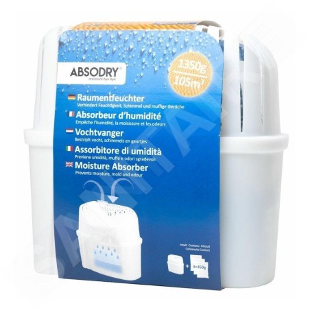 Everbrand Sweden Absodry - Absorbeur d'humidité, jusqu'à 105 m3, 1350 g 204-AD-E5V