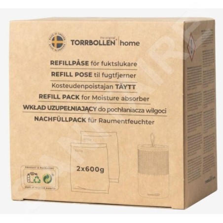 Everbrand Sweden Absodry Duo Family - Recharge pour absorbeur d'humidité Absodry Duo Family Bag, 2x600 g 205-DFB