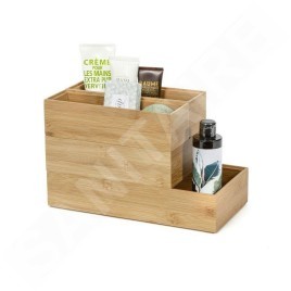 Compactor Organisateurs cosmétiques - Organiseur de tiroir 225x75x65 mm bambou RAN6965