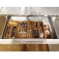 Compactor Organisateurs cosmétiques - Organiseur de tiroir 225x75x65 mm bambou RAN6965