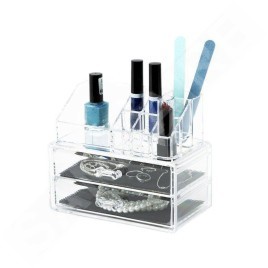 Compactor Organisateurs cosmétiques - Organiseur de cosmétiques 88x117x158 mm, plastique transparent RAN5048