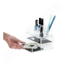 Compactor Organisateurs cosmétiques - Organiseur de cosmétiques 88x117x158 mm, plastique transparent RAN5048