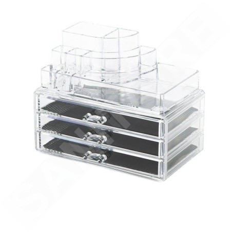 Compactor Organisateurs cosmétiques - Organiseur de cosmétiques 240x150x187 mm, plastique transparent RAN5055