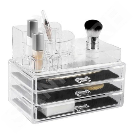 Compactor Organisateurs cosmétiques - Organiseur de cosmétiques 240x150x187 mm, plastique transparent RAN5055