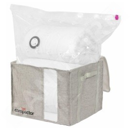 Compactor Boîtes de stockage - Boîte de stockage sous vide avec manchon, 125 l, gris RAN10118