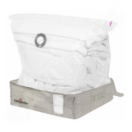 Compactor Boîtes de stockage - Boîte de stockage sous vide avec manchon, 145 l, gris RAN10116