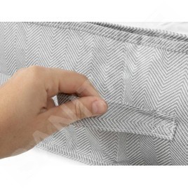 Compactor Boîtes de stockage - Boîte de rangement pour textiles 60x76x15 cm, 12 compartiments, gris RAN10168