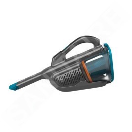 BLACK+DECKER Nettoyage - Aspirateur à main sans fil 12V, station de charge, titane/bleu BHHV320B-QW