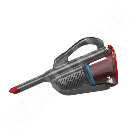 BLACK+DECKER Nettoyage - Aspirateur à main sans fil 12V, station de charge, titane/rouge BHHV315B-QW