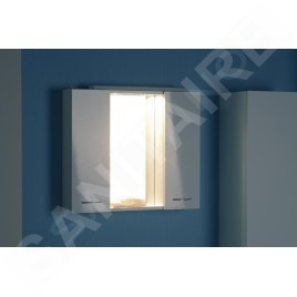 Aqualine Zoja - Armoire de toilette avec éclairage LED 700x600x140 mm, blanc 45025