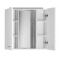 Aqualine Zoja - Armoire de toilette avec éclairage LED 700x600x140 mm, blanc 45025