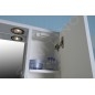 Aqualine Zoja - Armoire de toilette avec éclairage LED 700x600x140 mm, blanc 45025